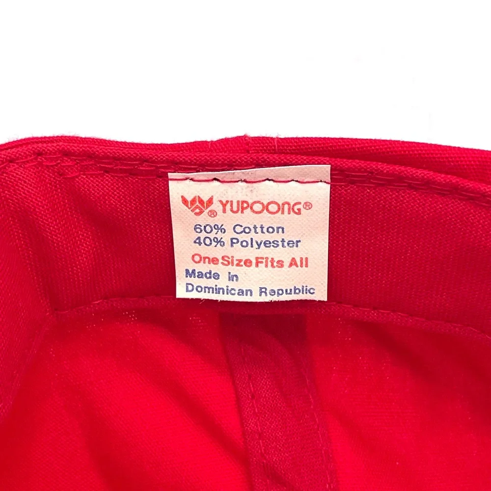 Yupoong Trucker Hat Cotton Men OSFA Red Good Vintage Tee-Lok Edenton NC Rope